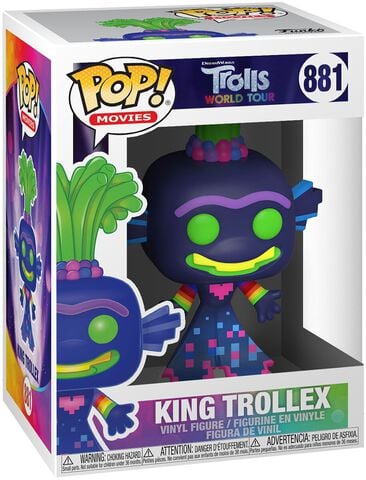 Figurine Funko Pop! N°881 - Trolls World Tour - Trollex Roi